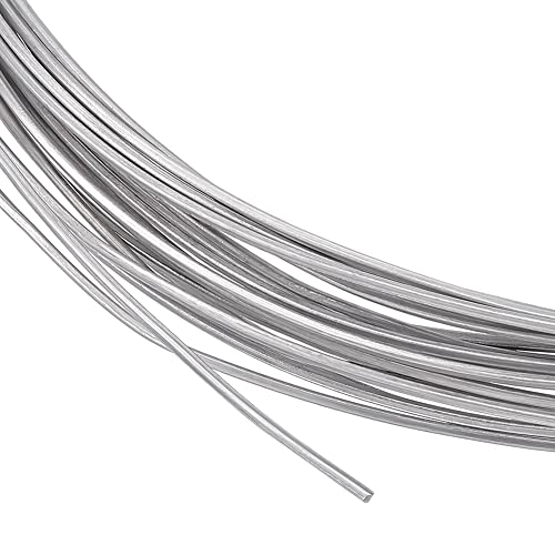 BENECREAT Fil Aluminium Carré Argenté 1 mm 10 m