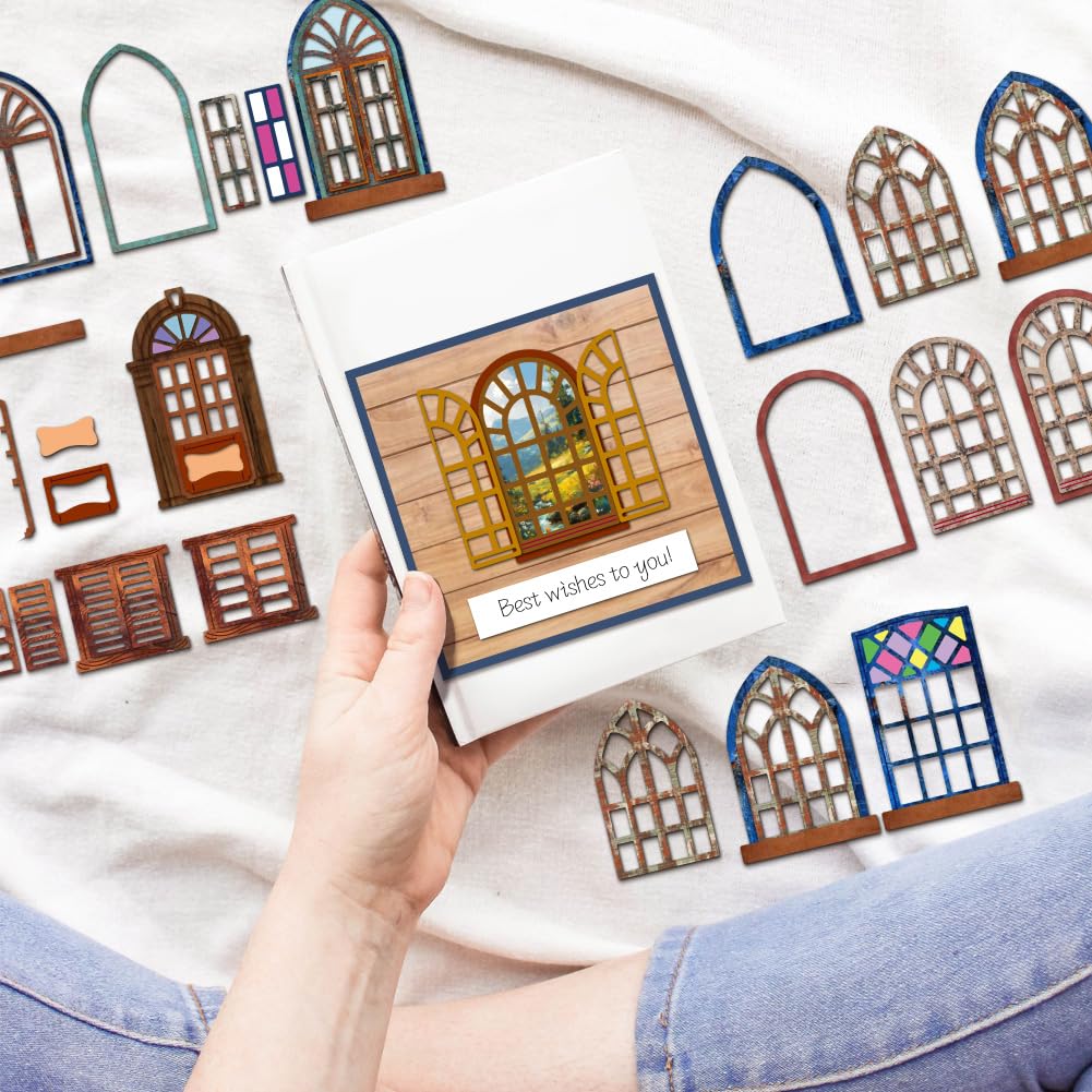BENECREAT Cadre porte fenêtre dies découpe métal scrapbooking