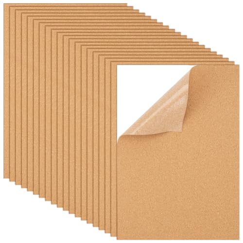 BENECREAT feuille liège adhésive 30x21cm lot 20