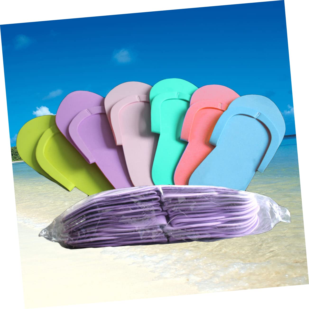 ROSENICE Tongs Mousse EVA Jetables 36 Paires Pédicure