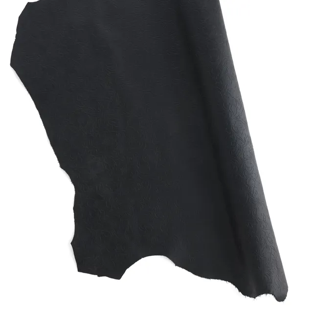 Tandy Leather Floral flanc cuir gaufré noir 4-5 oz