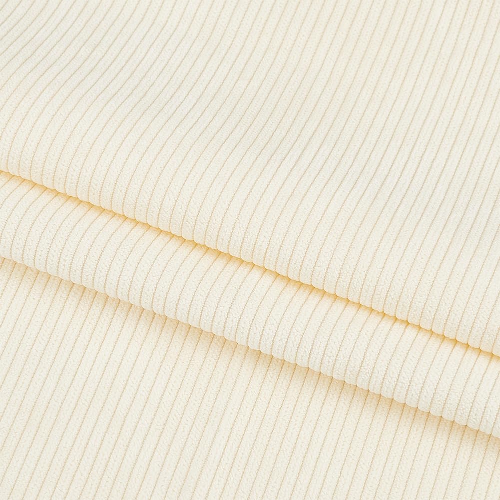 BENECREAT tissu velours côtelé camel 100x155 cm