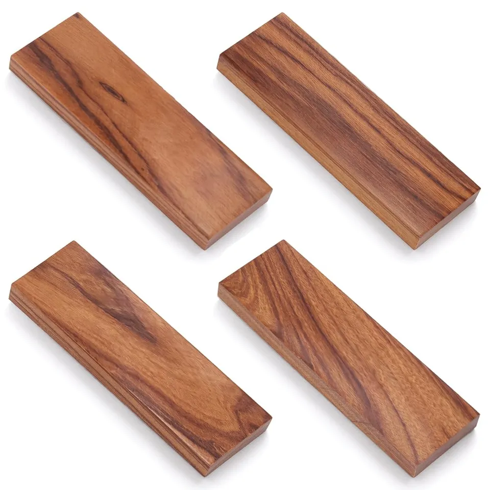 BENECREAT Plaquette Manche Couteau Bois Palissandre 120mm x4