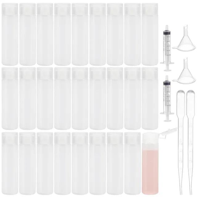 BENECREAT Flacons Échantillons Plastique 18 ml Flip-Cap x30 Souple