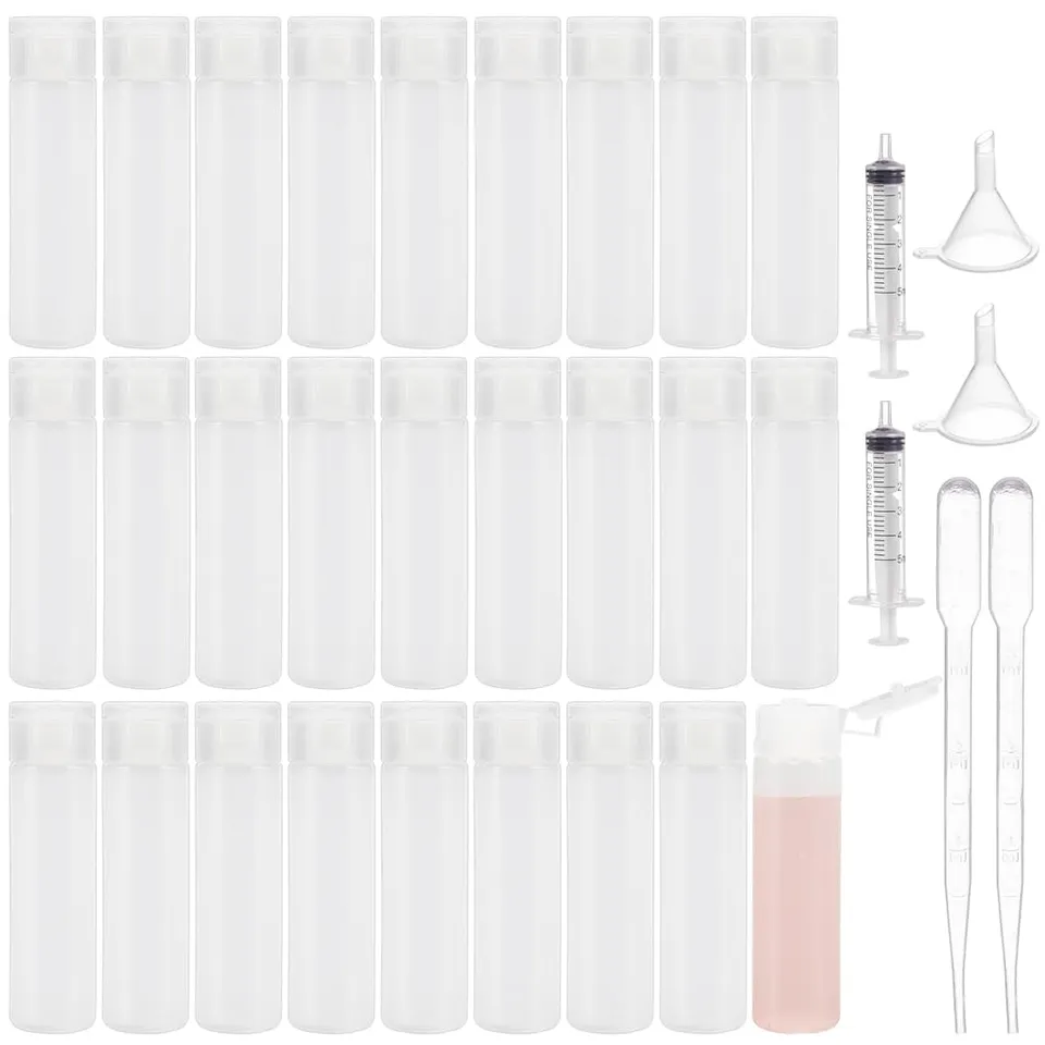 BENECREAT Flacons Échantillons Plastique 18 ml Flip-Cap x30 Souple