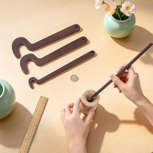 BENECREAT outils tournage poterie bois 4 pièces modelage