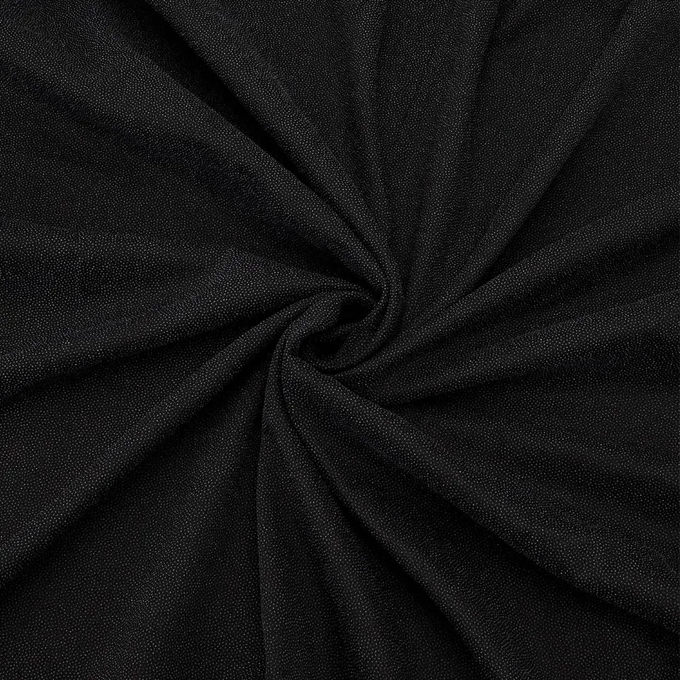 BENECREAT Tissu Doublure Thermocollant Noir Polyester 2x1,5m