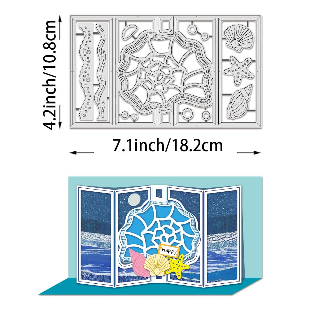 BENECREAT Océan Conque matrice de découpe 3D coquillage