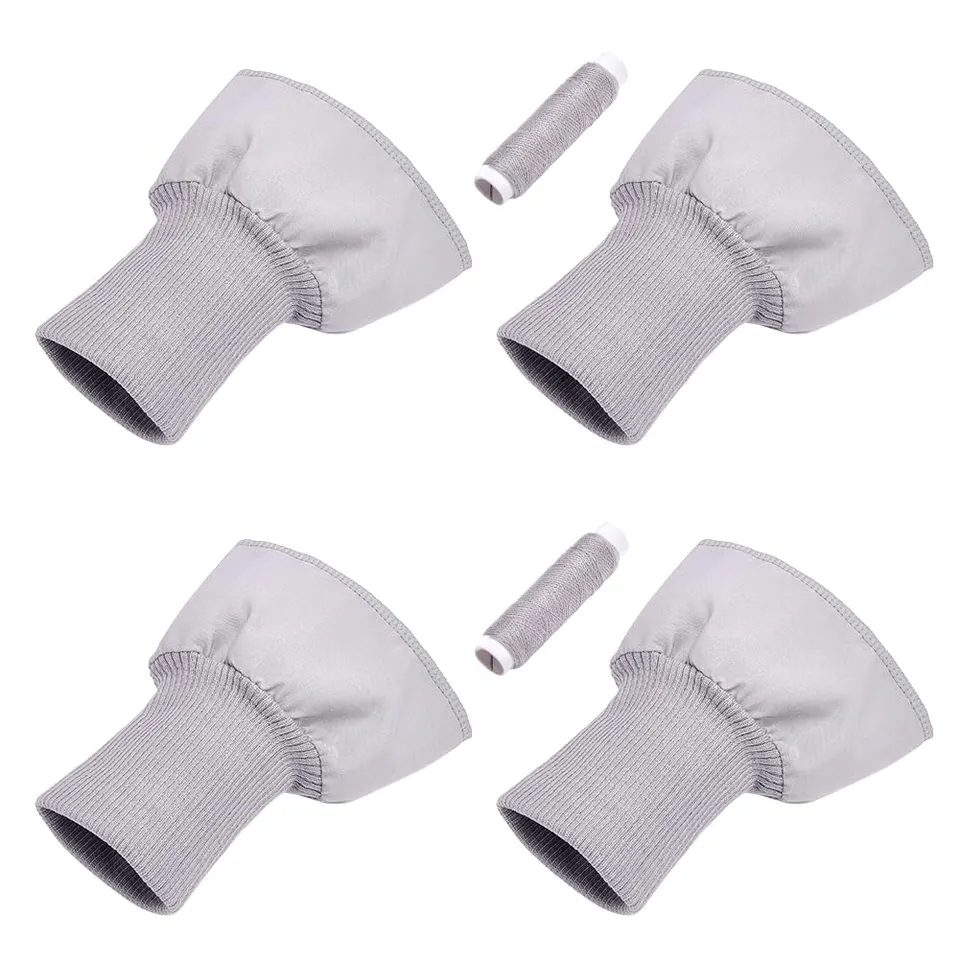 BENECREAT Poignets Côtelés Gris Clair 165x145mm x2 Polyester