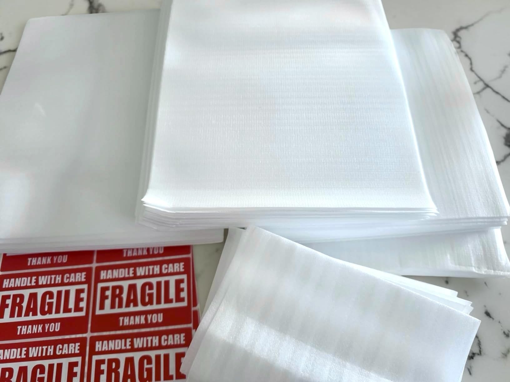 BENECREAT pochettes mousse calage fragile 5 tailles 240 pcs
