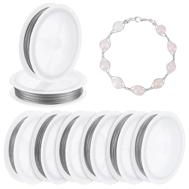 BENECREAT fil perles inox 6 bobines 0,3-0,8 mm