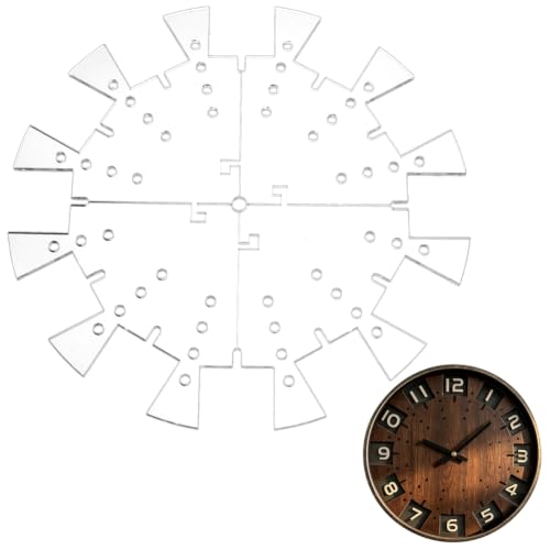 BENECREAT Gabarit Défonceuse Horloge 300x5mm Acrylique