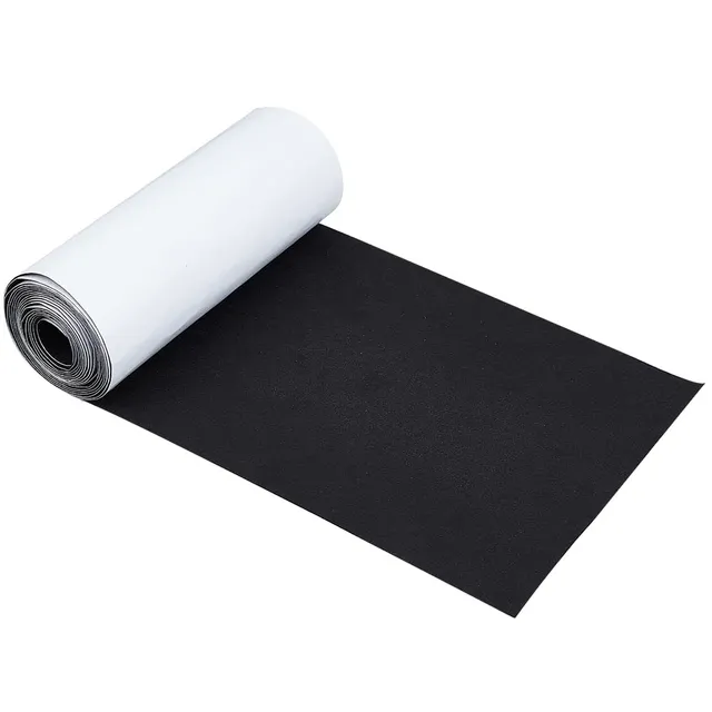 BENECREAT Feutrine Autocollante Noire 25cm x 4m 1mm