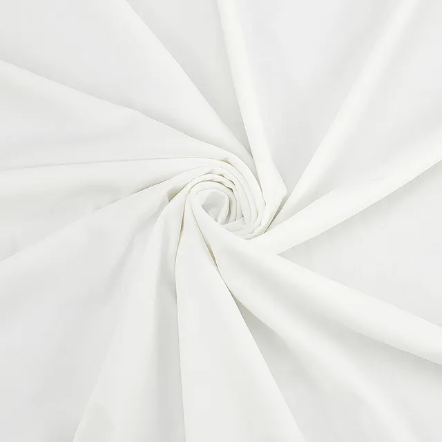 BENECREAT Tissu nylon spandex blanc 150 cm x 0,91 m