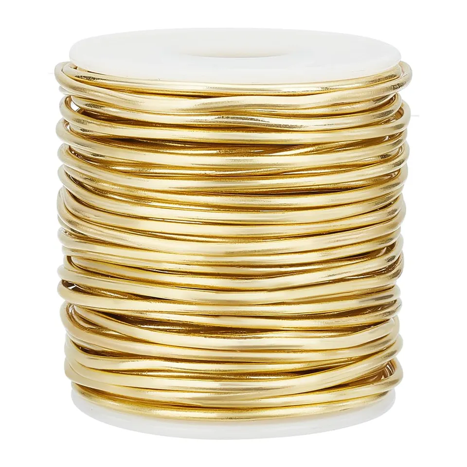 BENECREAT Fil laiton doré 2mm 20m CWIR-WH0018-02-EU bijoux
