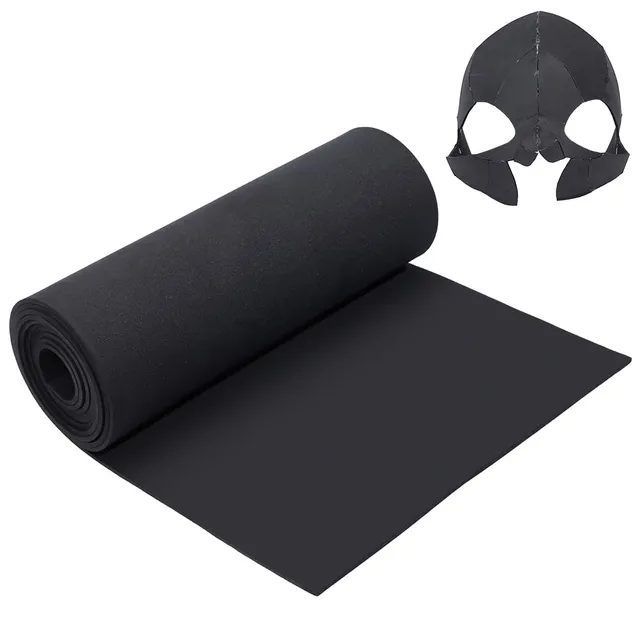 BENECREAT Mousse EVA Noire Rouleau 3m x 40cm 4mm Cosplay