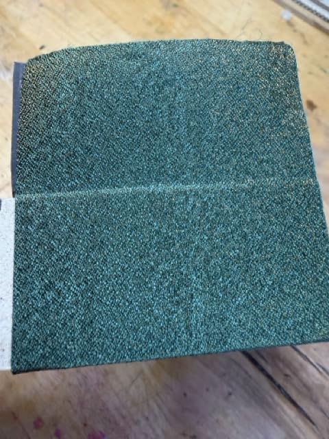 BENECREAT Toile reliure polyester bleu foncé 140x43cm pailleté