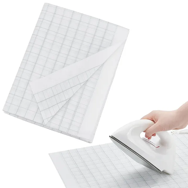 BENECREAT Entoilage Thermocollant Grille 2,5cm 3,7x1,2m Blanc