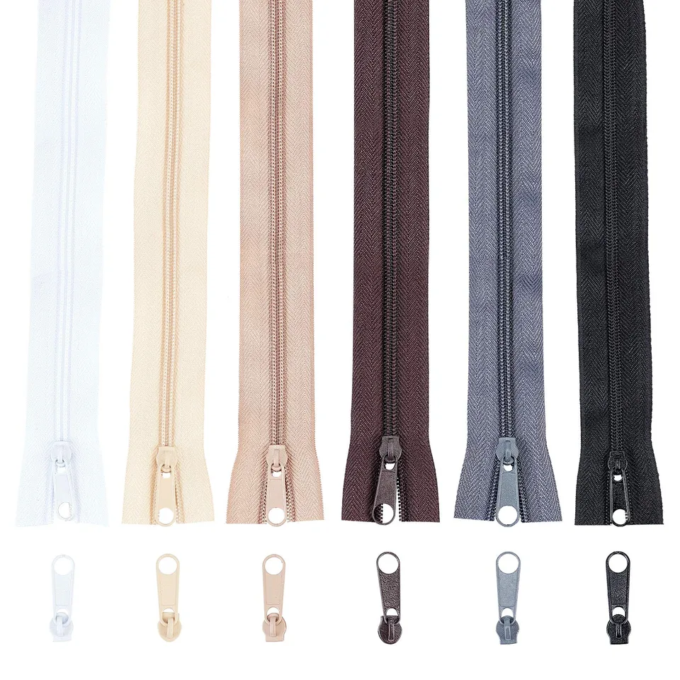 BENECREAT fermetures éclair nylon #3 24 m x6 +48 curseurs