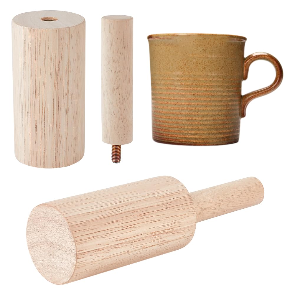 BENECREAT Moule Tasse 220x70mm Outil Poterie Bois 70mm