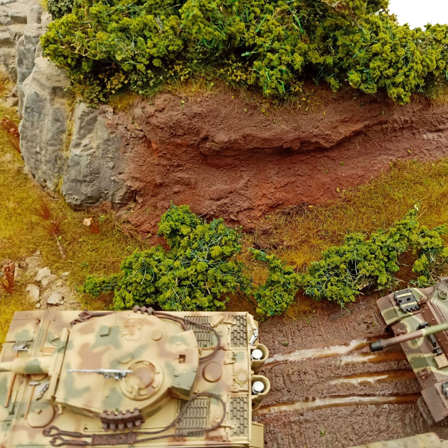 Cayway Décor Train Miniature Herbe Arbustes Style 4