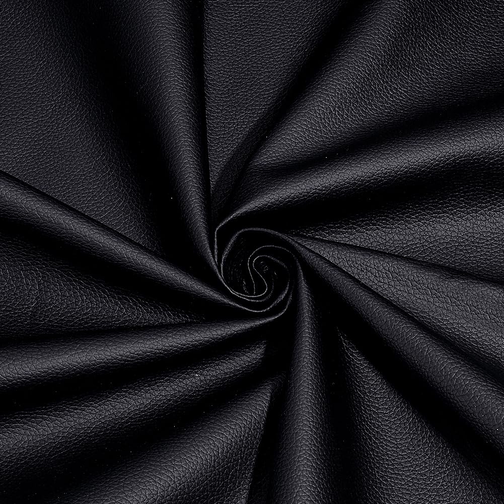 BENECREAT tissu vinyle gris 300x160cm similicuir PVC imperméable