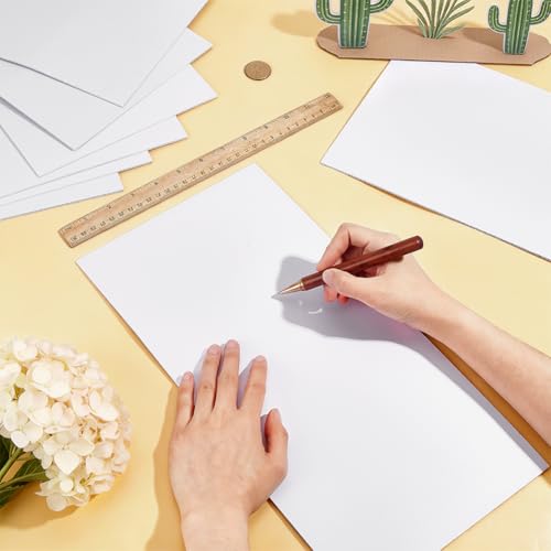 BENECREAT feuilles mousse PVC blanc 40x20cm 2mm 8pcs
