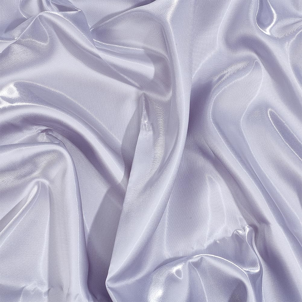 BENECREAT Tissu Satin Bleu Nuit 1,5x1,5m Polyester