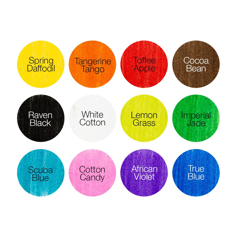 Nuvo Classic Crayons Couleur Cire Lot 12 Triangle