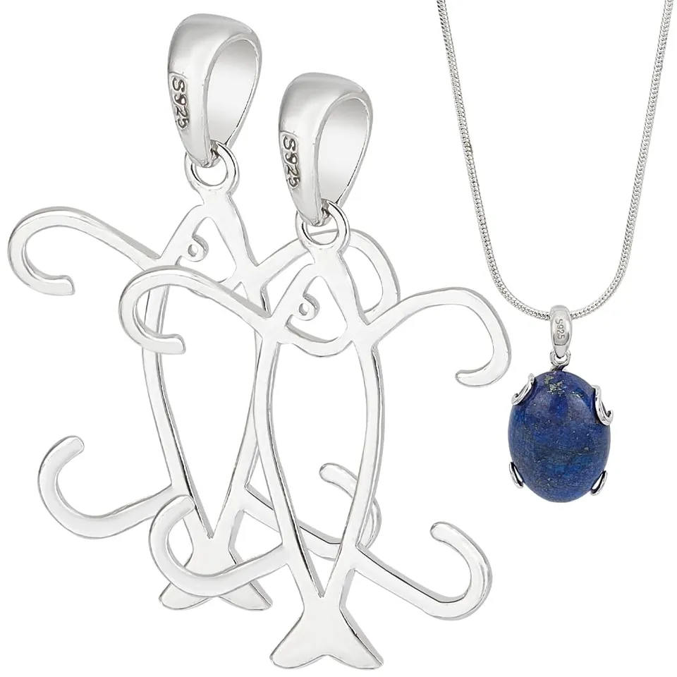 BENECREAT base pendentif poisson argent 925 lot 2
