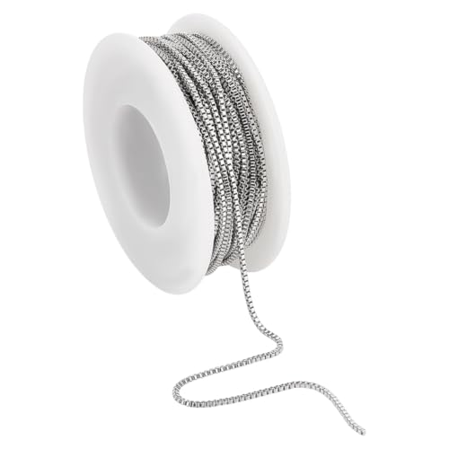 BENECREAT Chaîne Boîte Inox 10 m 1,2 mm Argenté