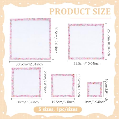 BENECREAT tissu Aida coton 14 count lot 5 bord rose