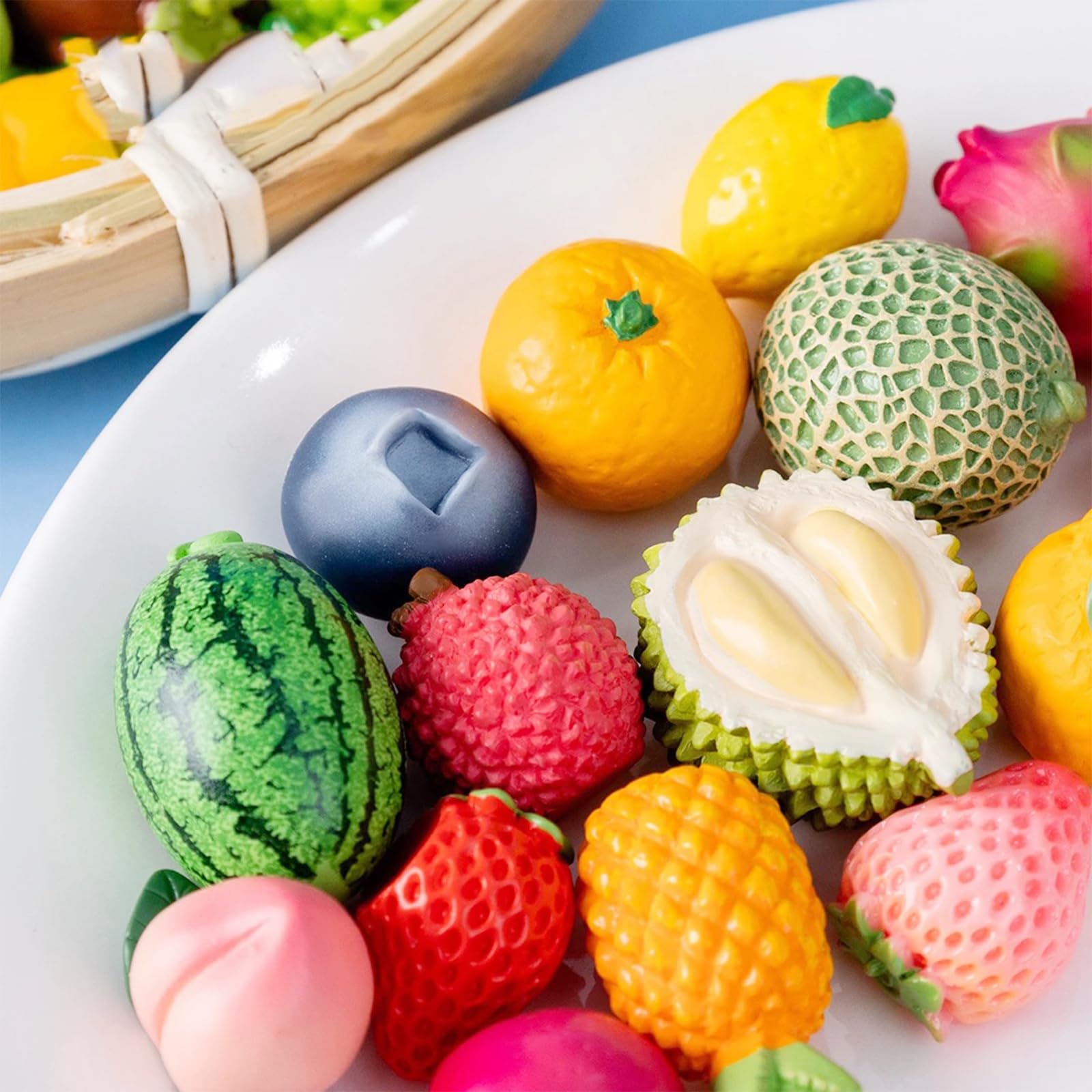 Cayway mini fruits résine 48 pcs jardin miniature
