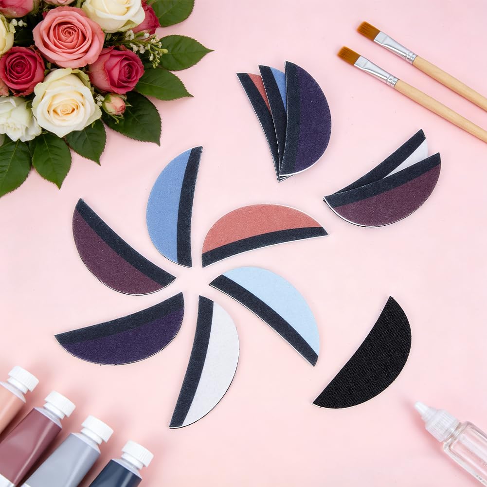 BENECREAT Yeux de Poupée appliques feutrine 6 couleurs x6 paires