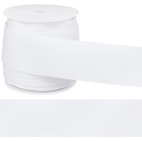 BENECREAT Ruban Coton Blanc 20m Sangle 40mm