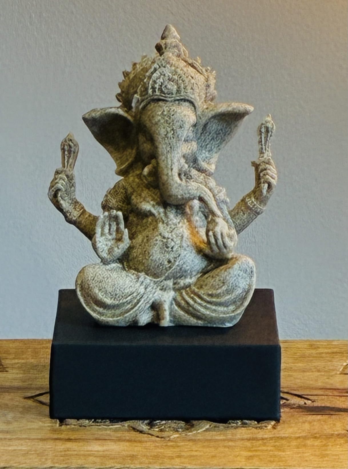 Rosenice Ganesh Statue Éléphant Grès 10x9x13 cm