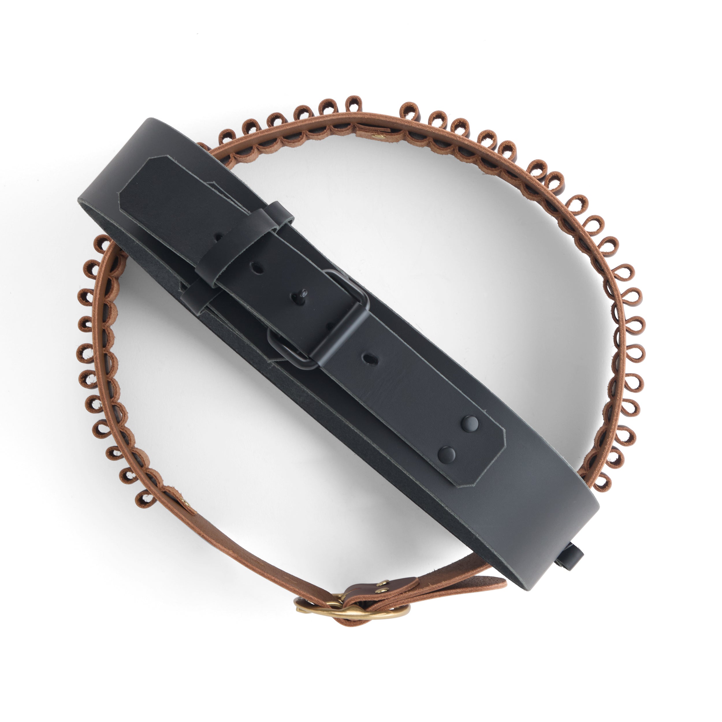 Tandy Patron papier ceinture munitions pistolero cuir