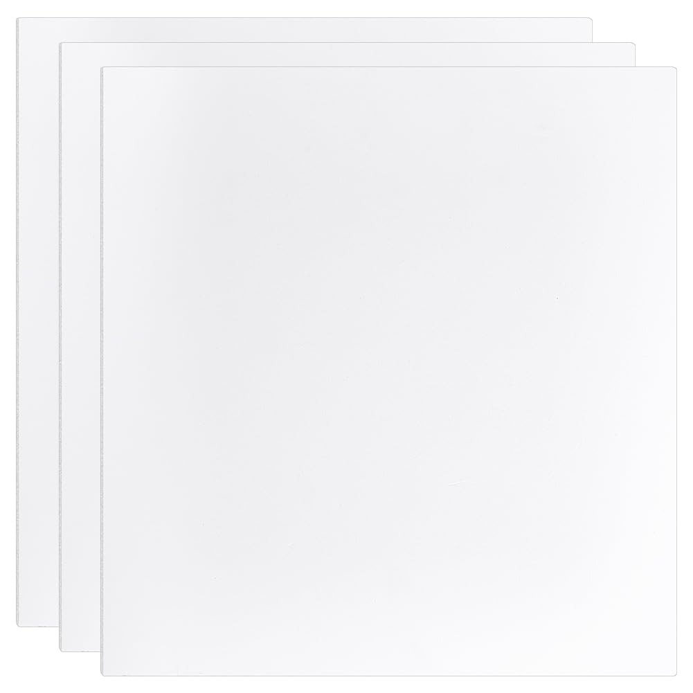 BENECREAT plaques mousse PVC 30x30cm 12mm lot 3 blanches