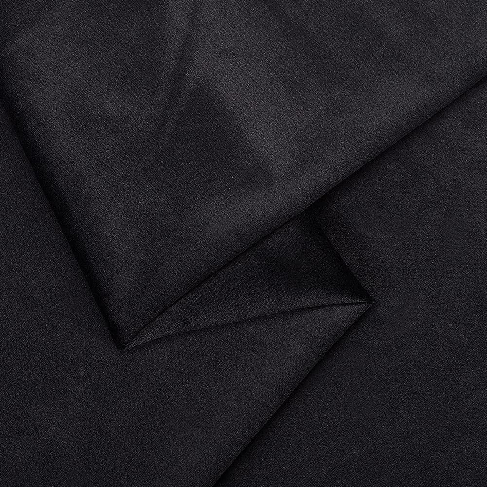 BENECREAT Tissu Velours Noir 145x100 cm Couture