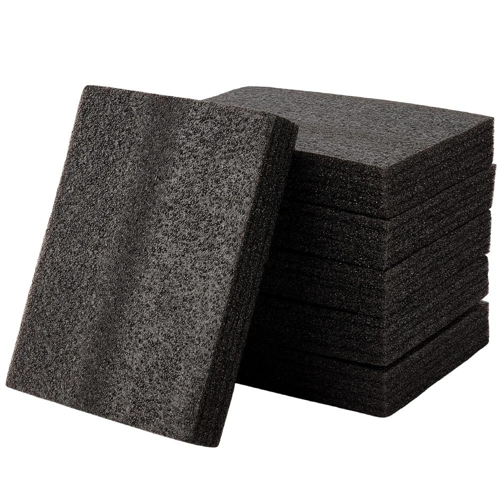 BENECREAT Tapis Mousse Feutrage Aiguille Blanc 6 pcs