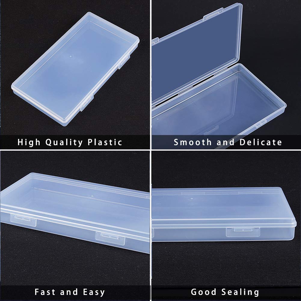 BENECREAT boîtes rangement transparentes 20cm lot 4