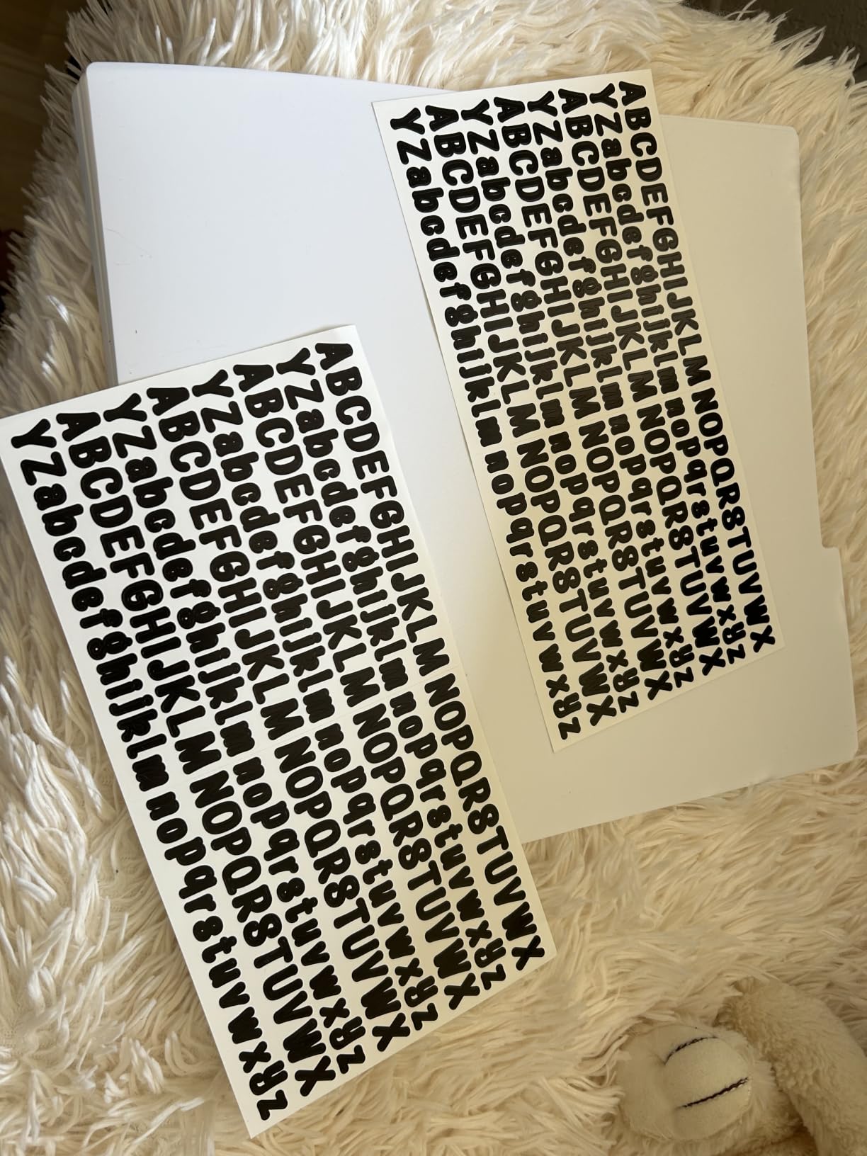 BENECREAT Séparateurs disques PP blanc 30 pcs 345x319mm alphabet