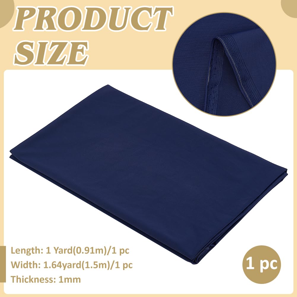 BENECREAT Tissu nylon spandex bleu marine 150 cm x 0,91 m