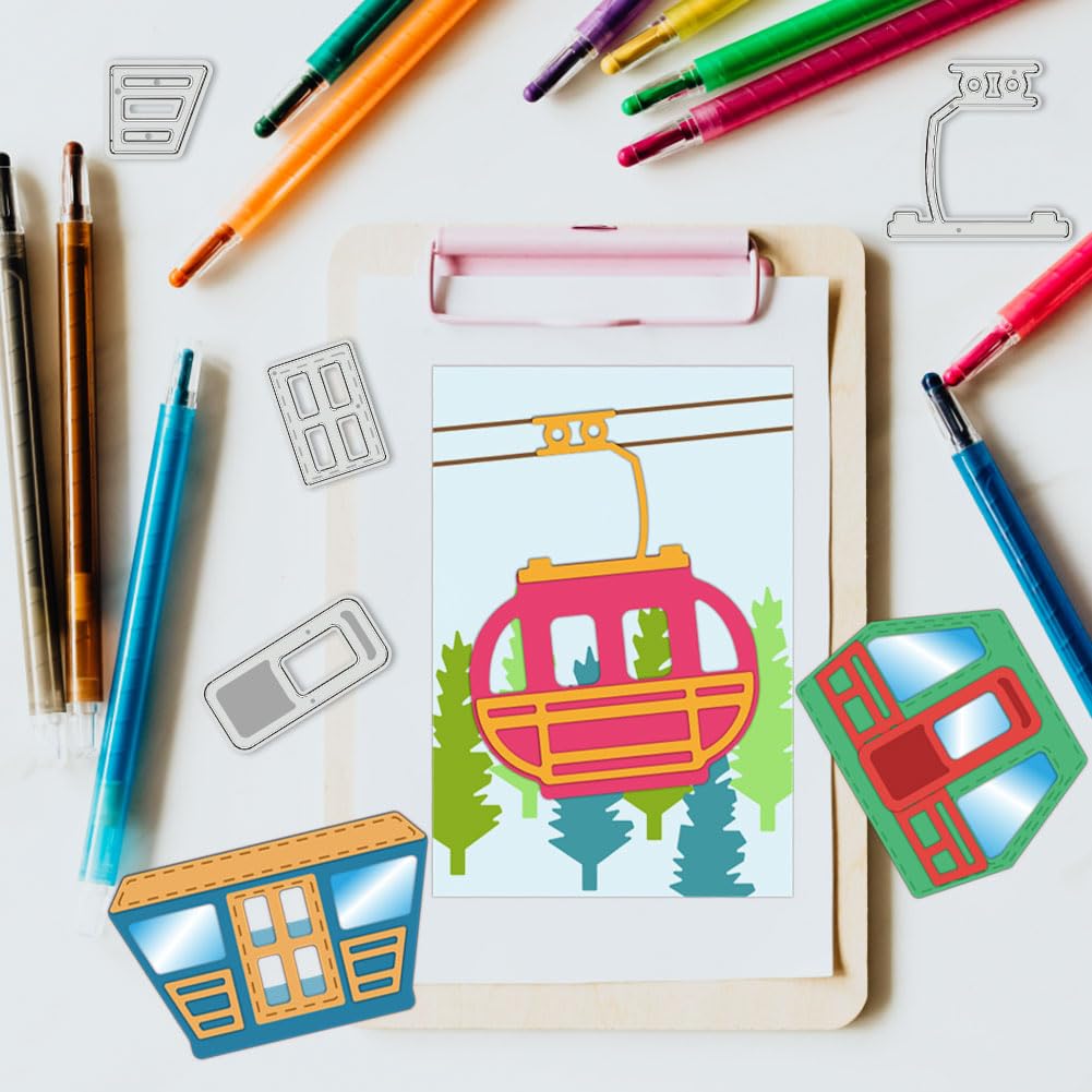 BENECREAT Dies Téléphérique 13,7 cm Scrapbooking