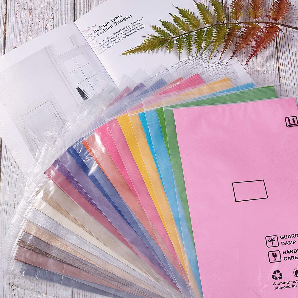 BENECREAT similicuir litchi 34x20 cm 16 feuilles assorties